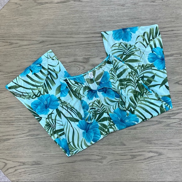 Cami Swim Hibiscus Print One Piece Bathing Suit + Coordinating Coverup Set 10 - Picture 10 of 15